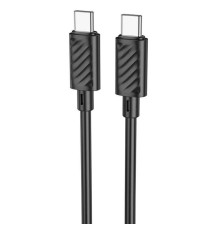 Кабель HOCO X88 Gratified 60W charging data cable for Type-C to Type-C Black