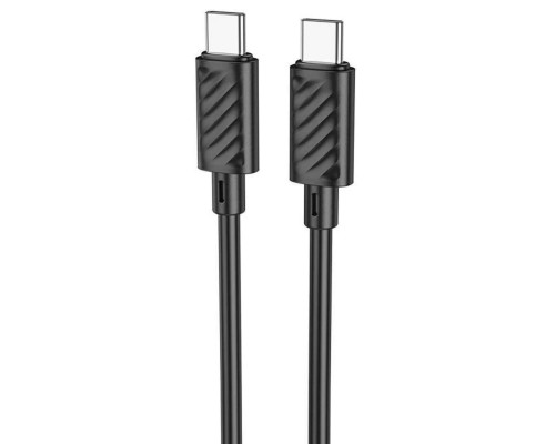 Кабель HOCO X88 Gratified 60W charging data cable for Type-C to Type-C Black