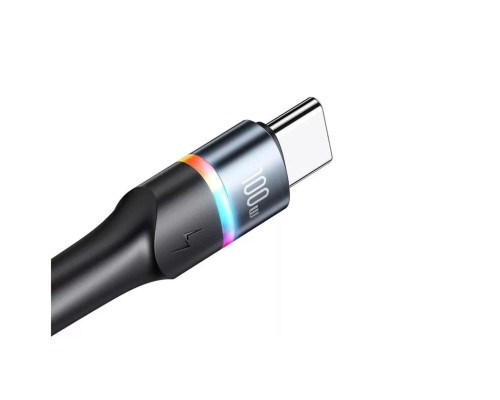 Кабель Usams US-SJ537 U76 Type-C to Type-C PD 100W Fast Charging & Data Cable 1.2m Black