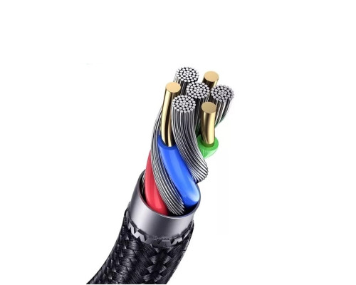 Кабель Usams US-SJ537 U76 Type-C to Type-C PD 100W Fast Charging & Data Cable 1.2m Black