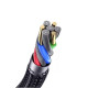Кабель Usams US-SJ537 U76 Type-C to Type-C PD 100W Fast Charging & Data Cable 1.2m Black