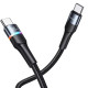 Кабель Usams US-SJ537 U76 Type-C to Type-C PD 100W Fast Charging & Data Cable 1.2m Black