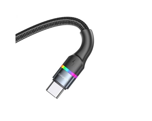 Кабель Usams US-SJ537 U76 Type-C to Type-C PD 100W Fast Charging & Data Cable 1.2m Black