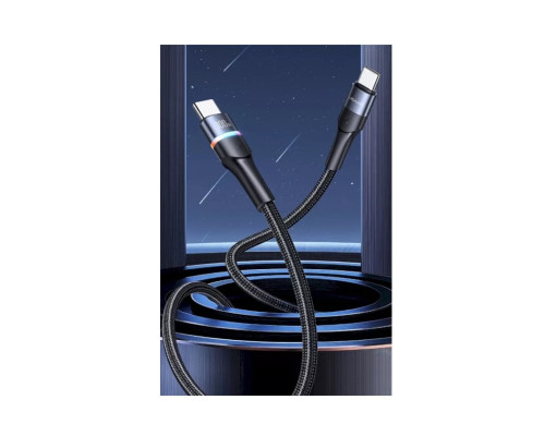 Кабель Usams US-SJ537 U76 Type-C to Type-C PD 100W Fast Charging & Data Cable 1.2m Black