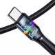 Кабель Usams US-SJ537 U76 Type-C to Type-C PD 100W Fast Charging & Data Cable 1.2m Black