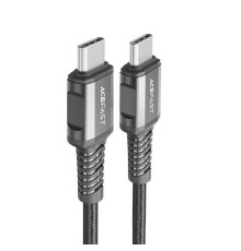 Кабель ACEFAST C1-09 USB-C to USB-C aluminum alloy audio/video transmission full-featured data cable Black