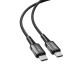 Кабель ACEFAST C1-09 USB-C to USB-C aluminum alloy audio/video transmission full-featured data cable Black