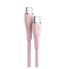 Кабель Vention USB 2.0 C Male to C Male 5A Cable 1M Pink Silicone Type (TAWPF)