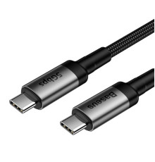 Кабель Baseus Cafule Cable Type-C PD3.1 Gen2 5A 1m Gray+Black