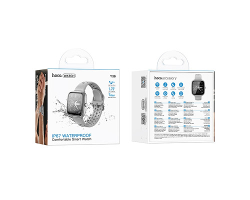 Смарт Годинник Hoco Y36 Smart sports watch Срібний ma38539_3867110