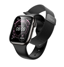 Смарт Годинник Hoco Y42 call version Milan Loop Чорний ma39151_3870332