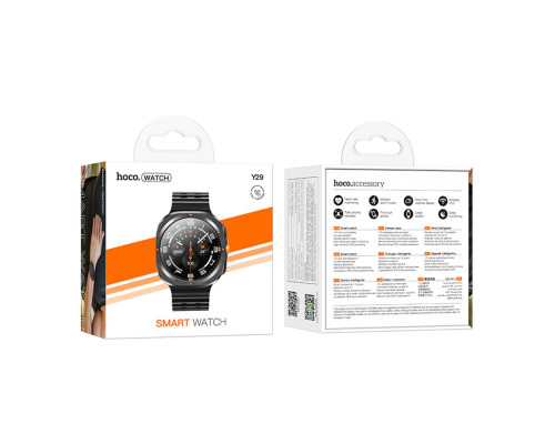 Смарт Годинник Hoco Y29 Smart sports watch Колір Чорний 6942007648516 ma37044_3610134