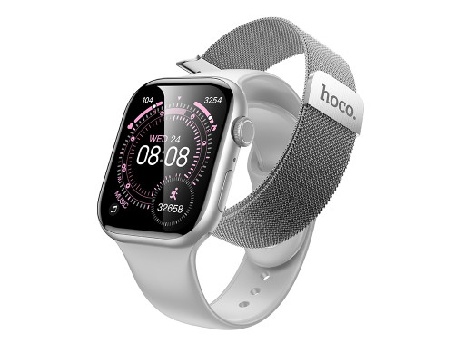 Смарт Годинник Hoco Y42 call version Milan Loop Сірий ma39151_3870331