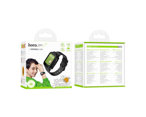 Дитячий Смарт Годинник Hoco Y104 4G GPS Колір Чорний 6942007646352 ma36922_3609527