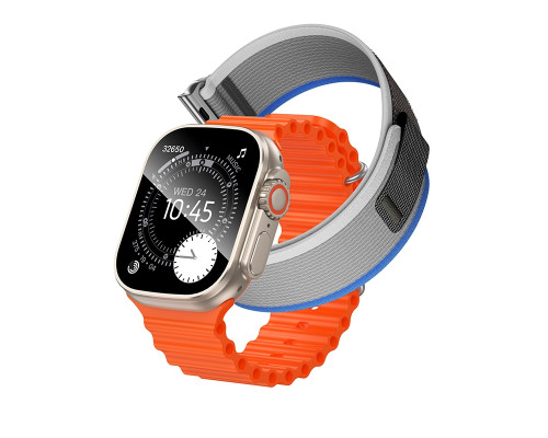 Смарт Годинник Hoco Y42 Ultra call version Neilon Золотий ma39152_3870333