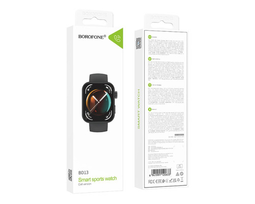 Смарт Годинник Borofone BD13 Smart sports watch (call version) Колір Чорний 6941991120633 ma37175_3610608