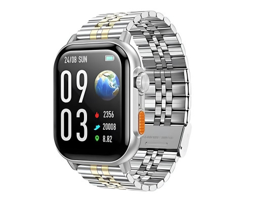 Смарт Годинник Hoco DYD02 (call version) Колір Срібний 6942007636131 ma35474_3346300