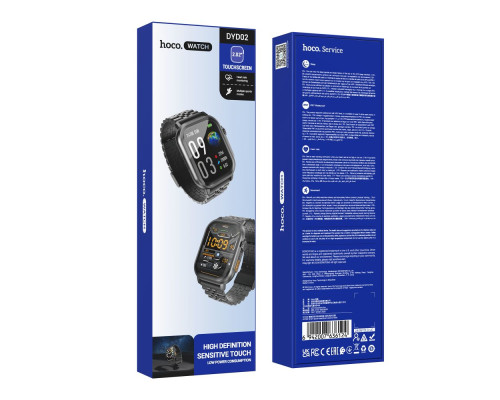 Смарт Годинник Hoco DYD02 (call version) Колір Чорний 6942007636124 ma35474_3346301