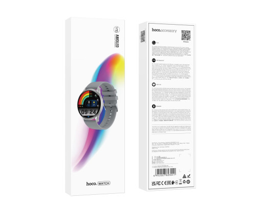 Смарт Годинник Hoco Y15 AMOLED Колір Срібний 6942007603041 ma31640_2907083