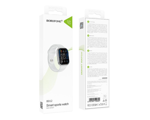 Смарт Годинник Borofone BD12 Smart sports watch (call version) Колір Чорний 6941991120596 ma37176_3610611