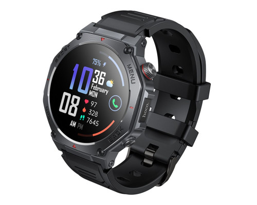 Смарт Годинник Hoco Y37 GPS + 3 Аtm Колір Чорний 6942007666046 ma38657_3867862