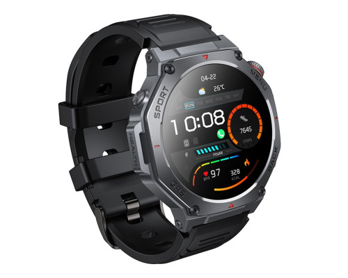 Смарт Годинник Hoco Y37 GPS + 3 Аtm Колір Чорний 6942007666046 ma38657_3867862