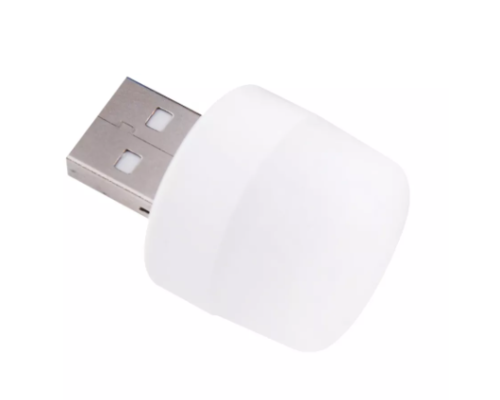 USB LED лампа 1w 6500k (тепле світло) white PLS-00-00101250