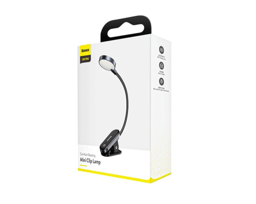 Лампа універсальна Baseus Comfort Reading Mini Clip Lamp dark gray PLS-00-00068019