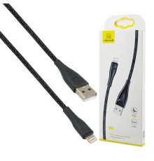 Кабель Usams US-SJ391 U41 Lightning Braided Data and Charging Cable 1m Black NBB-115963