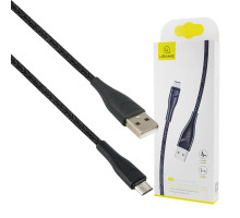 Кабель Usams US-SJ393 U41 Micro Braided Data and Charging Cable 1m Black NBB-115965