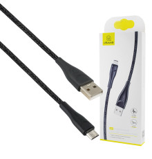 Кабель Usams US-SJ393 U41 Micro Braided Data and Charging Cable 1m Black NBB-115965