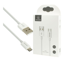 Кабель Usams US-SJ284 U23 Micro Data and Charging Cable 1m White NBB-115954