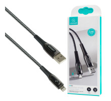 Кабель Usams US-SJ469 Lightning Smart Power-off Cable Raydan Series 1.2m Black NBB-115977