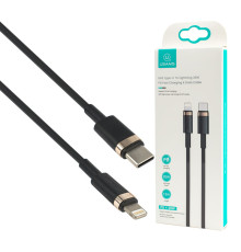 Кабель Usams US-SJ484 U63 Type-C To Lightning 20W PD Fast Charging Data Cable 1.2m Black NBB-115981