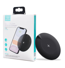 Бездротовий зарядний пристрій Usams US-CD149 Ultra-thin Fast Wireless Charger 15W Black NBB-115928