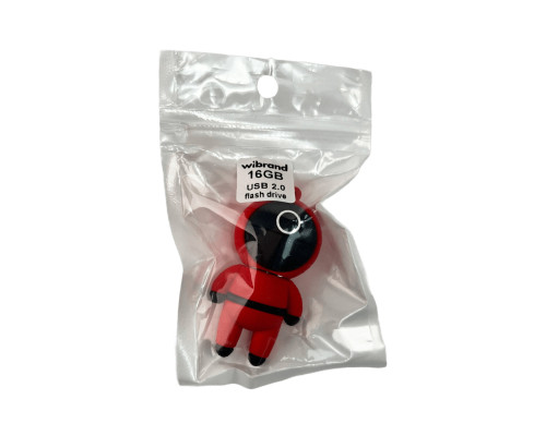 Флеш-накопичувач Wibrand USB 2.0 Squid Game 16Gb Red (WI2.0/SG16R)