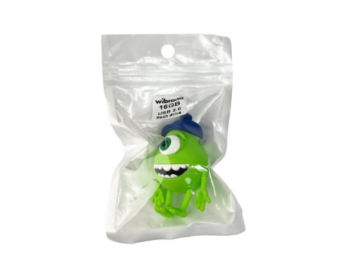 Флеш-накопичувач Wibrand USB 2.0 Mike Wazowski 16Gb Green (WI2.0/MW16G)