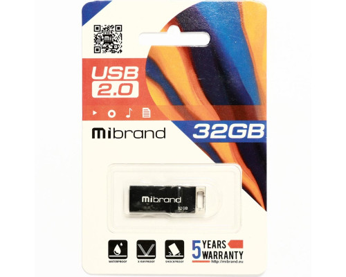 Флеш-накопичувач Mibrand USB 2.0 Chameleon 32Gb Black (MI2.0/CH32U6B)