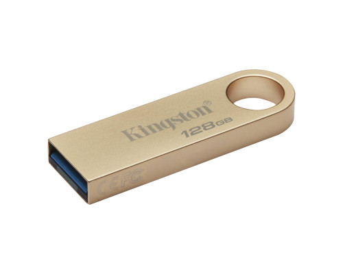 Флеш-накопичувач Kingston USB 3.2 SE9 G3 128GB 220MB/s Metal/Gold (DTSE9G3/128GB)