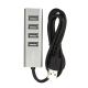 USB HUB adapter Hoco HB1 4USB silver PLS-00-00038993