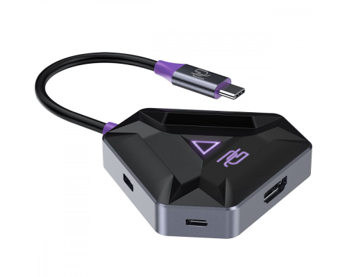 USB HUB adapter Proove Gaming Spectre (2*USB3.0 + Type-C + PD100W + HDMI) dark gray PLS-00-00134138