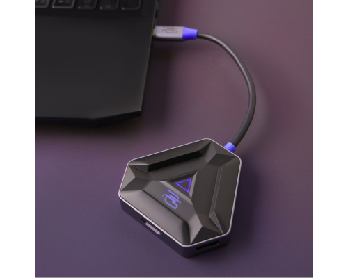 USB HUB adapter Proove Gaming Spectre (2*USB3.0 + Type-C + PD100W + HDMI) dark gray PLS-00-00134138