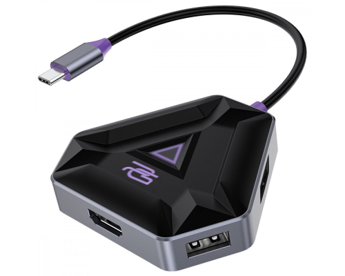 USB HUB adapter Proove Gaming Spectre (2*USB3.0 + Type-C + PD100W + HDMI) dark gray PLS-00-00134138