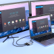 USB HUB adapter Hoco HB29 2в1 Type-C to HDMI (F) VGA (F) 0,15м PLS-00-00132943