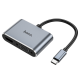 USB HUB adapter Hoco HB29 2в1 Type-C to HDMI (F) VGA (F) 0,15м PLS-00-00132943