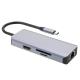 USB HUB adapter Proove Iron Link 6в1 (2*USB3.0 + SD + RJ45 + HDMI) silver PLS-00-00134134