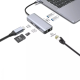 USB HUB adapter Proove Iron Link 6в1 (2*USB3.0 + SD + RJ45 + HDMI) silver PLS-00-00134134