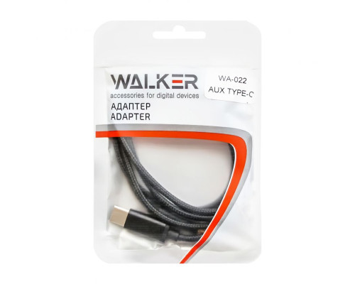 Аудіокабель WALKER WA-022 Type-C to AUX 3.5мм