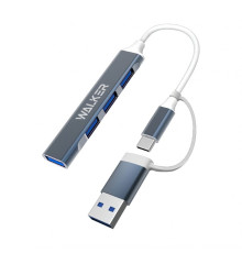 Перехідник USB-HUB 4в1 WALKER WHUB-11