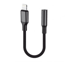 Аудіо-перехідник WALKER WA-030 Lightning to AUX 3.5мм (Universal IC) black